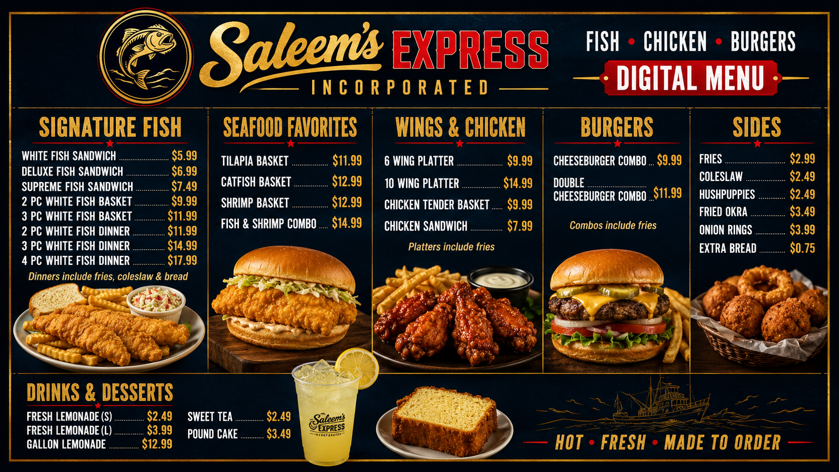 Digital TV menu